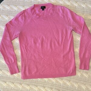 J.Crew 100% Cashmere Crewneck Sweater – Medium Pink